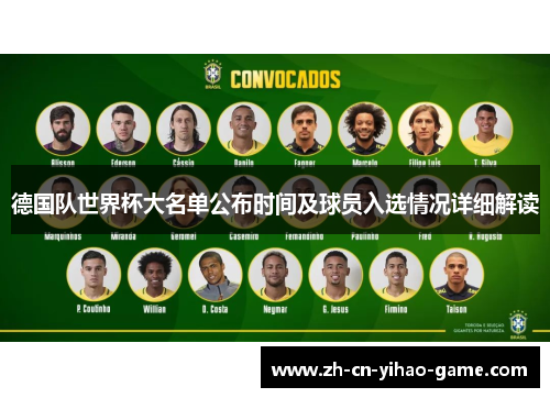 德国队世界杯大名单公布时间及球员入选情况详细解读